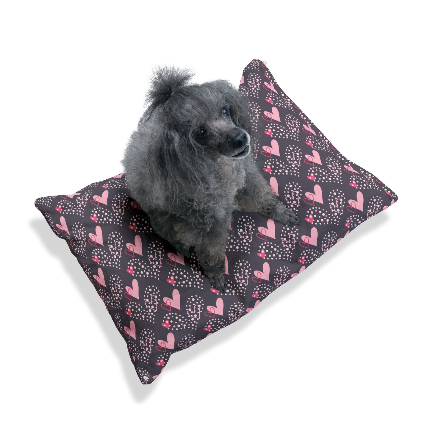 Cute Fun Heart Pattern Pet Bed - Cozy Comfort for Your Furry Friend