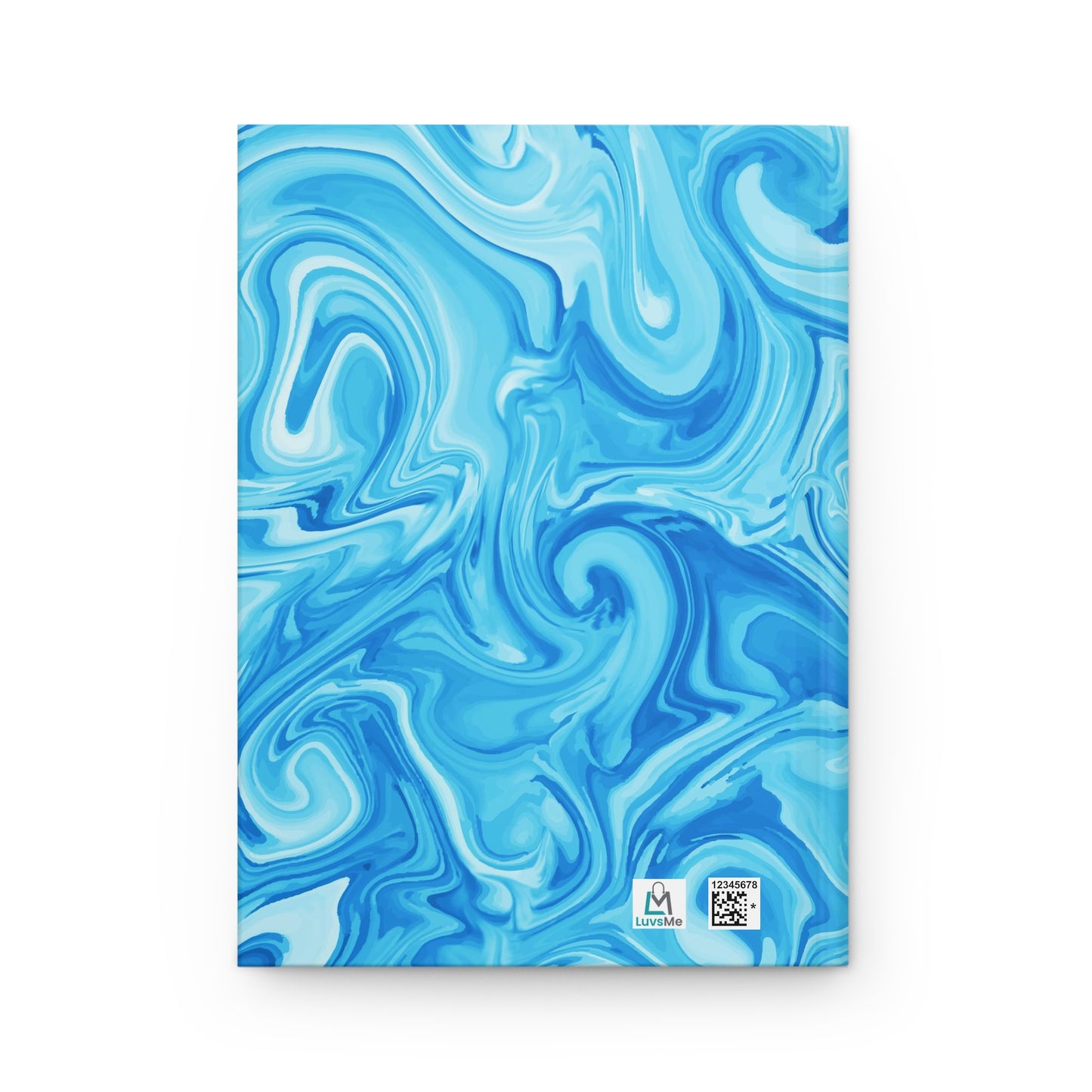 Be REAL Not Perfect - Bright Blue Marble - Hardcover Lined Journal Matte