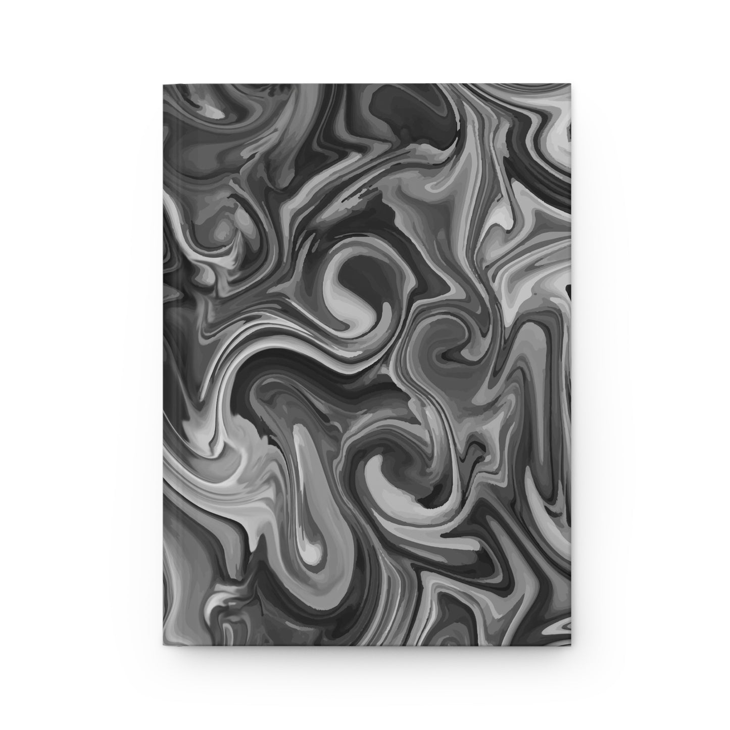 Black Marble - Hardcover Lined Journal Matte