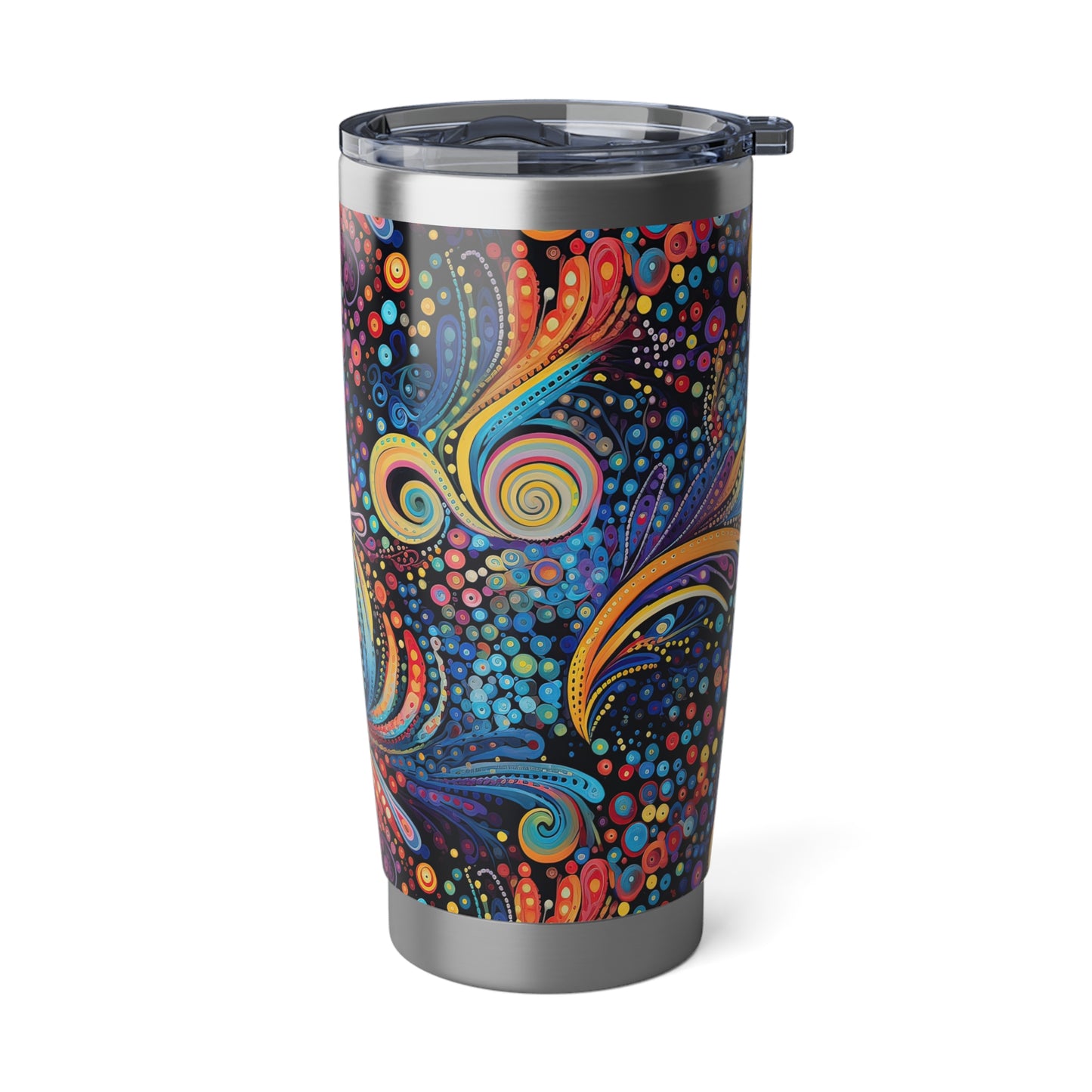Colorful Psychedelic Swirls 1.3 - Vagabond 20oz Tumbler - Stainless Steel - Double Wall