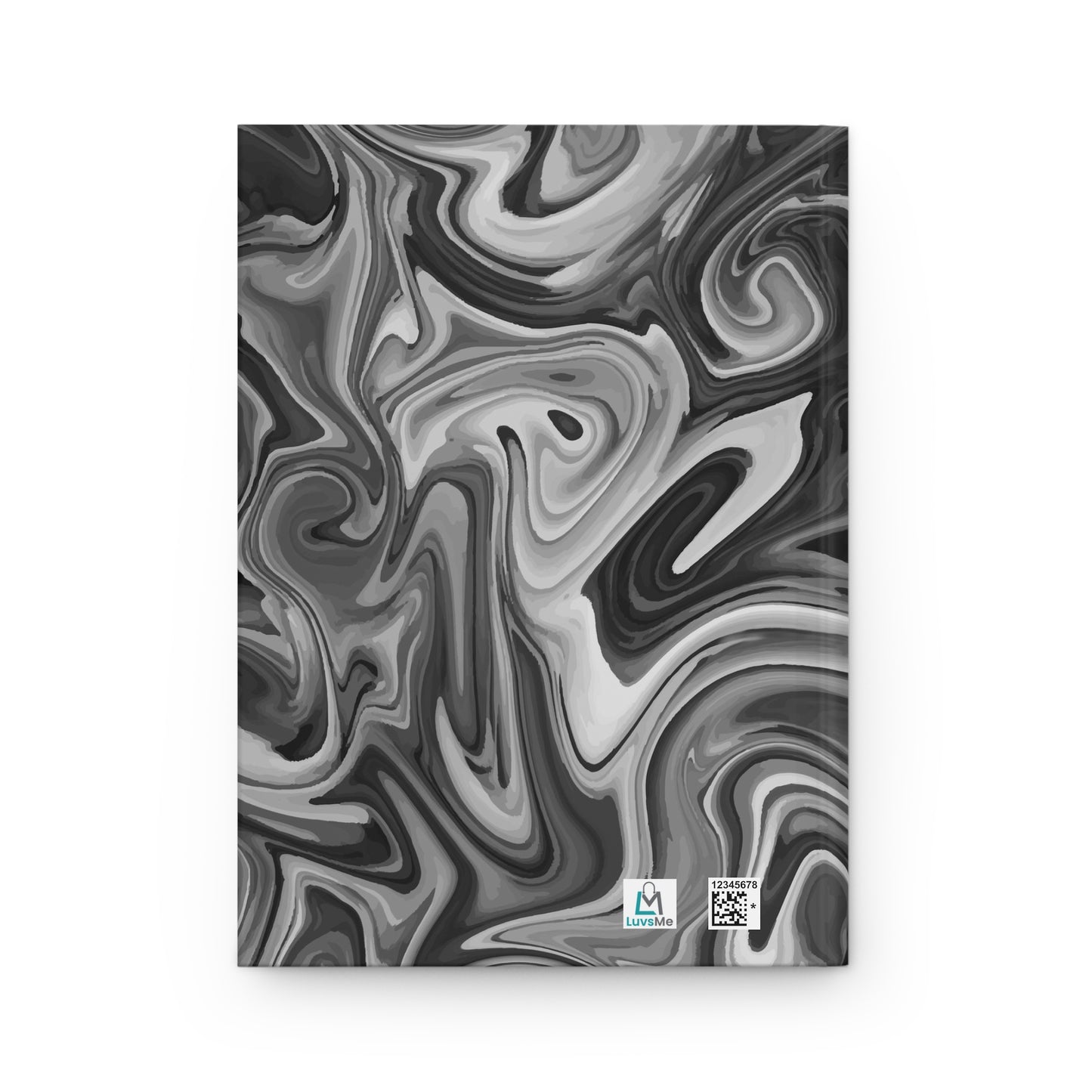 Be REAL Not Perfect - Black Marble - Hardcover Lined Journal Matte