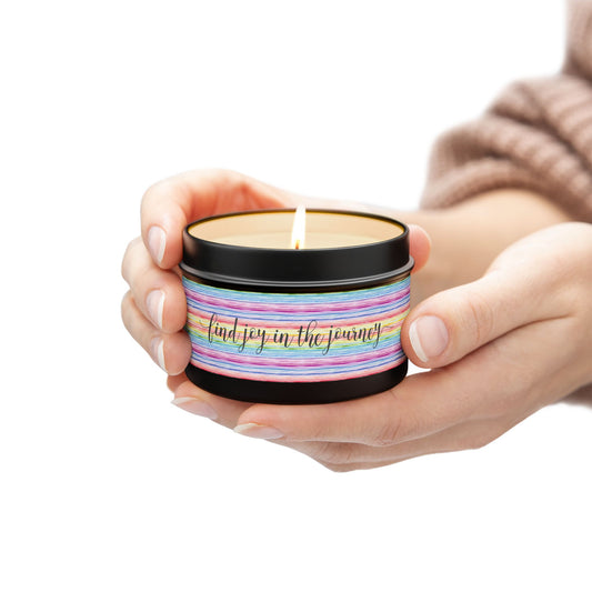 Find Joy in the Journey - Inspirational - Mindfulness & Self-Care - Scented Tin Candle