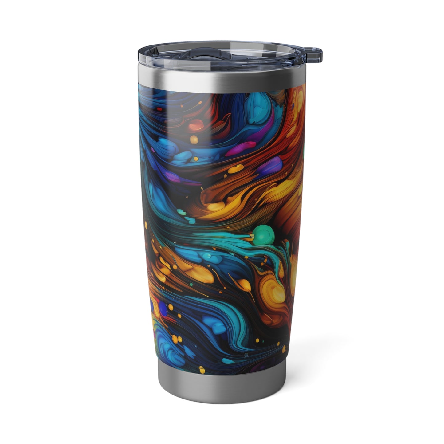 Colorful Psychedelic Kaleidoscope 1.6 - Vagabond 20oz Tumbler - Stainless Steel - Double Wall