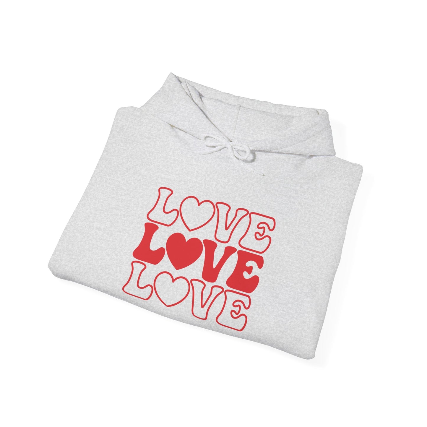 Unisex Heavy Blend Hooded Sweatshirt - Love, Love, Love