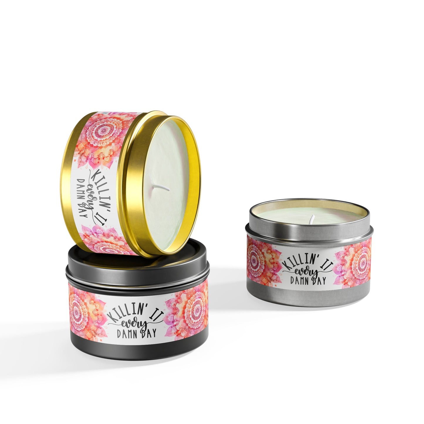 Killin' It Every Damn Day - Inspirational - Mindfulness & Self-Care - Scented Tin Candle