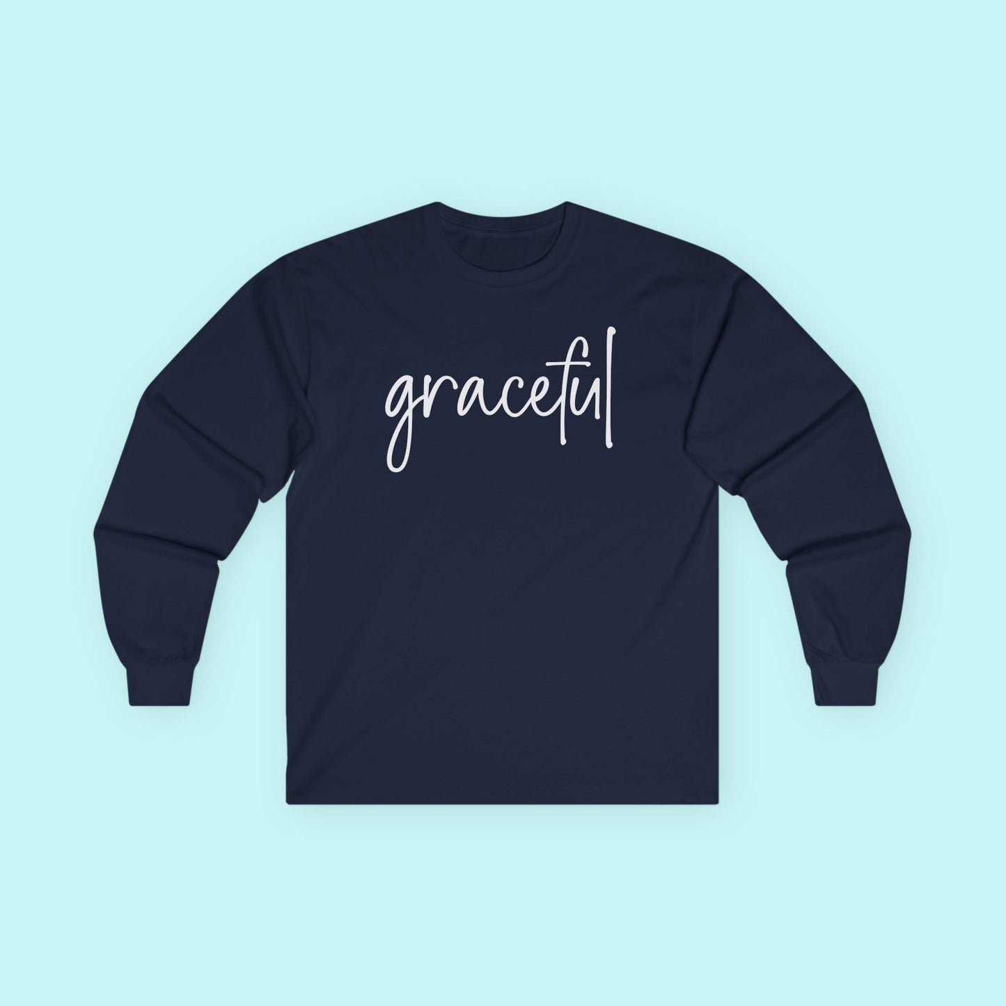 “Graceful” Healing Journey T-Shirt - Softness, Surrender & Self-Love Long Sleeve Tee