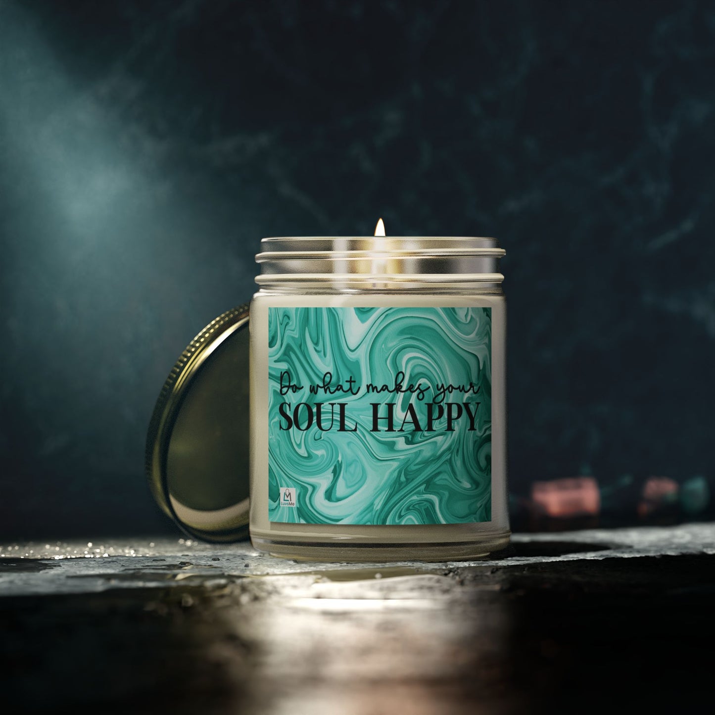 Do What Makes Your Soul Happy - Motivational Scented Candle - Coconut Apricot Wax (4oz, 9oz)