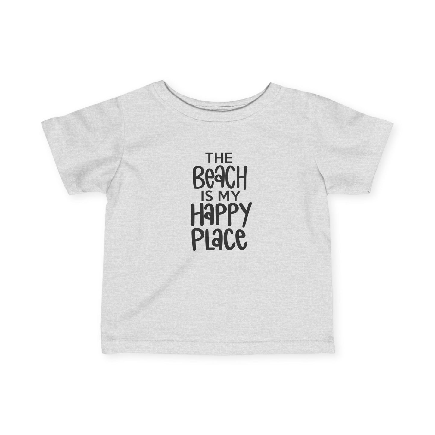 The Beach is My Happy Place - Infant Fine Jersey Tee