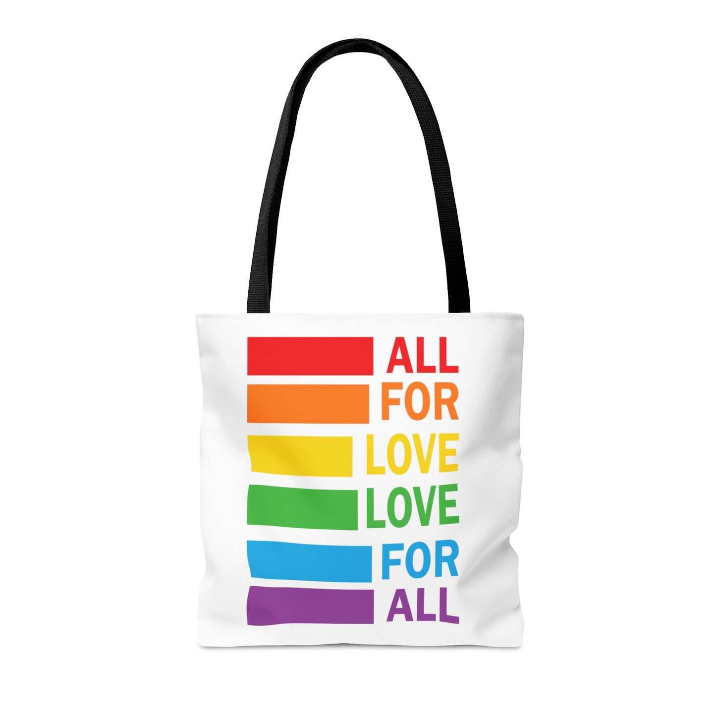 PRIDE - All For Love Love For All - Practical, high-quality Tote Bag