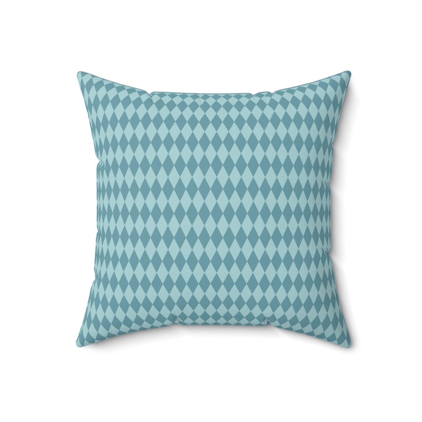Teal Paris Pattern 18 - Faux Suede Square Pillow
