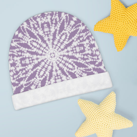 Purple Batik - Tie Dye - Boho - Super Cute - Baby Beanie