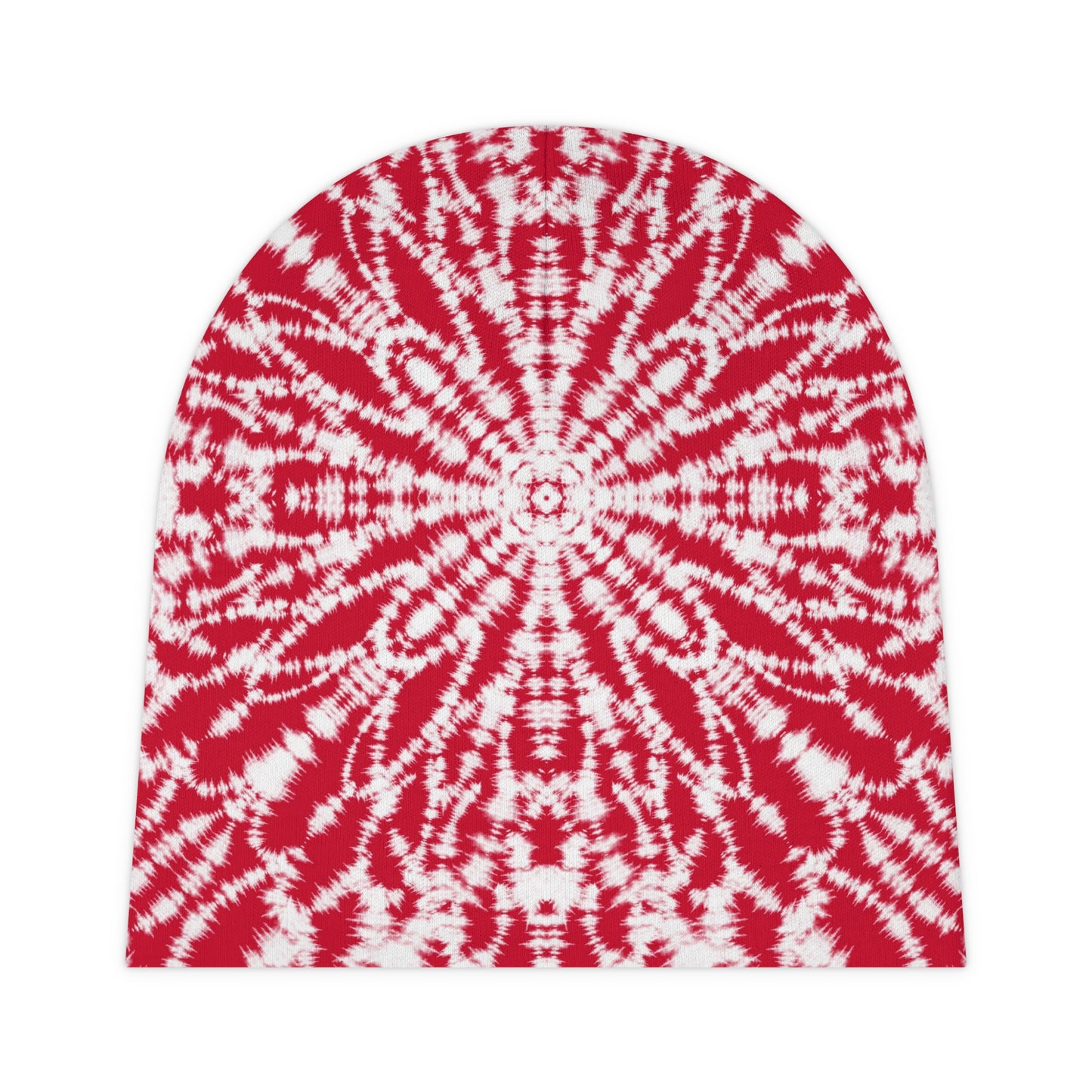 Red Batik - Tie Dye - Boho - Super Cute - Baby Beanie