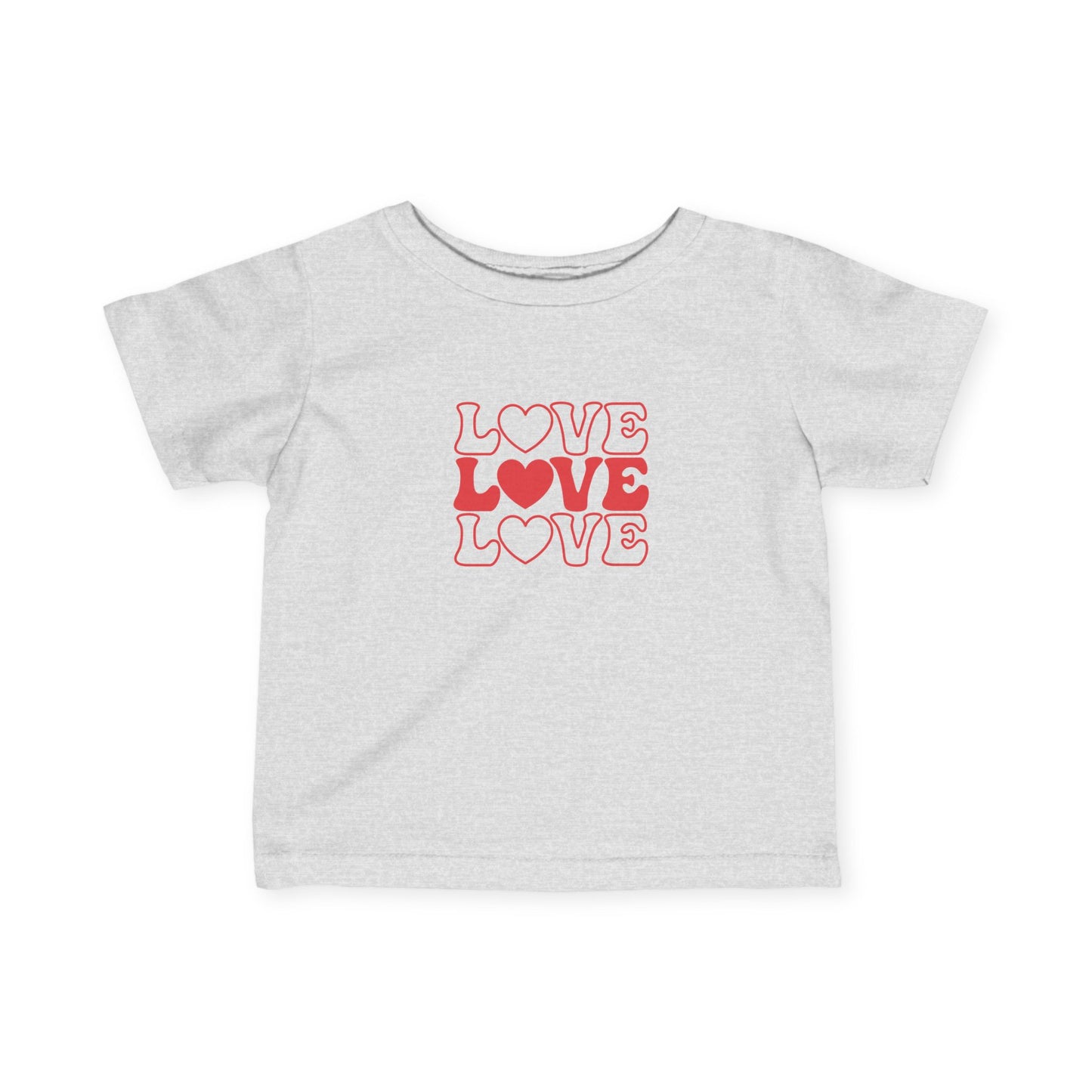LOVE, LOVE, LOVE - Infant Fine Jersey Tee