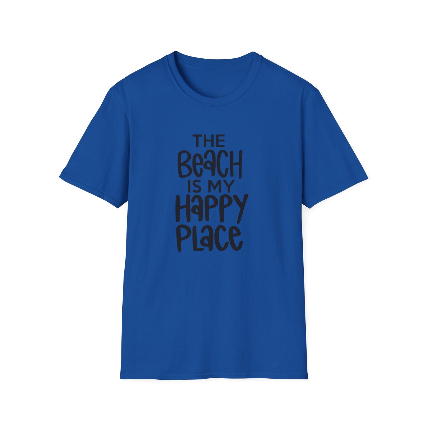Unisex Softstyle T-Shirt - The Beach is my Happy Place