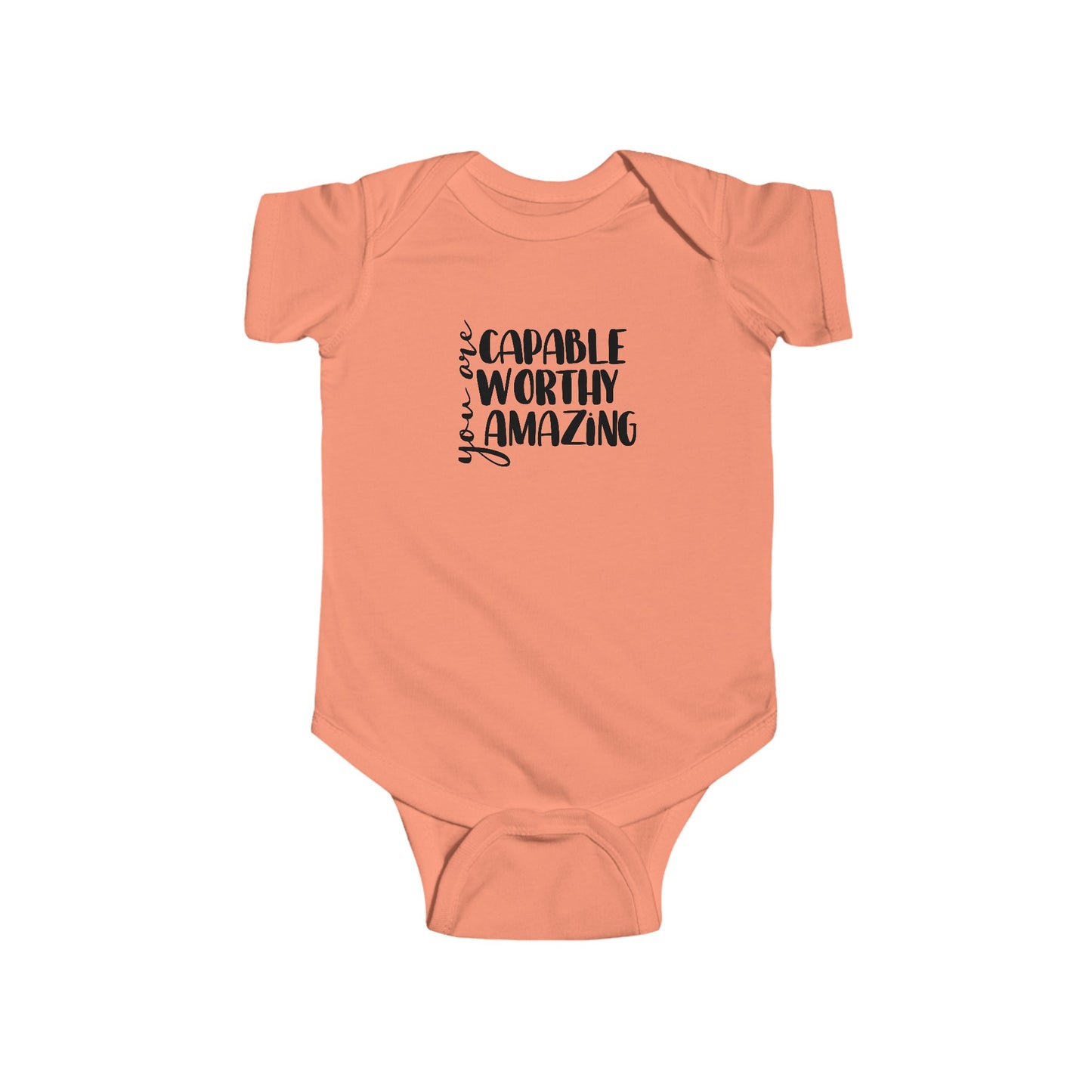Capable, Worthy, Amazing - Infant Fine Jersey Bodysuit