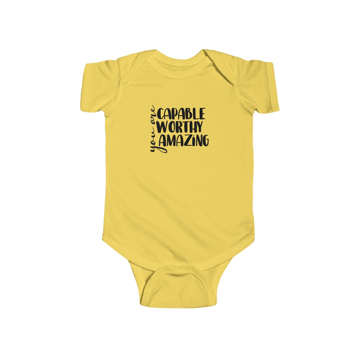 Capable, Worthy, Amazing - Infant Fine Jersey Bodysuit
