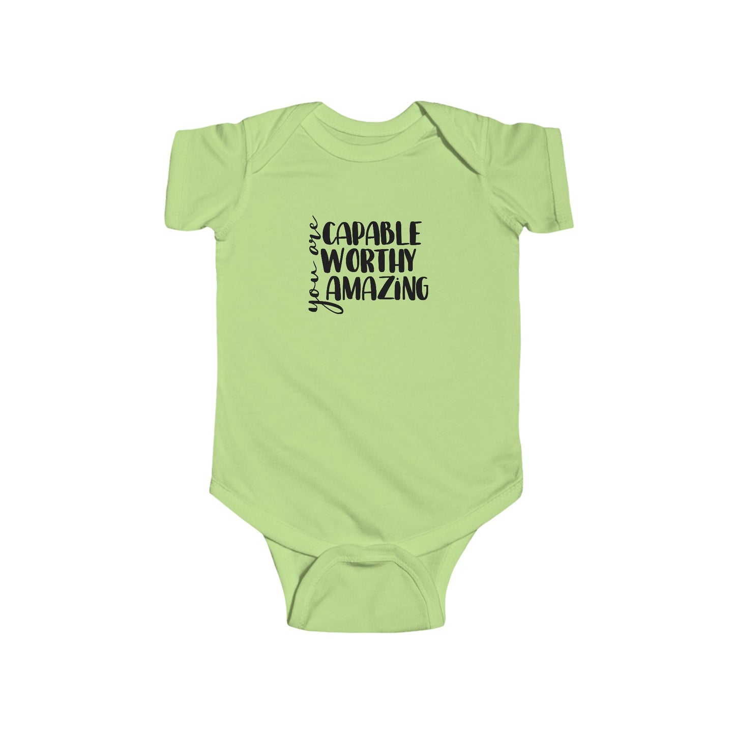 Capable, Worthy, Amazing - Infant Fine Jersey Bodysuit