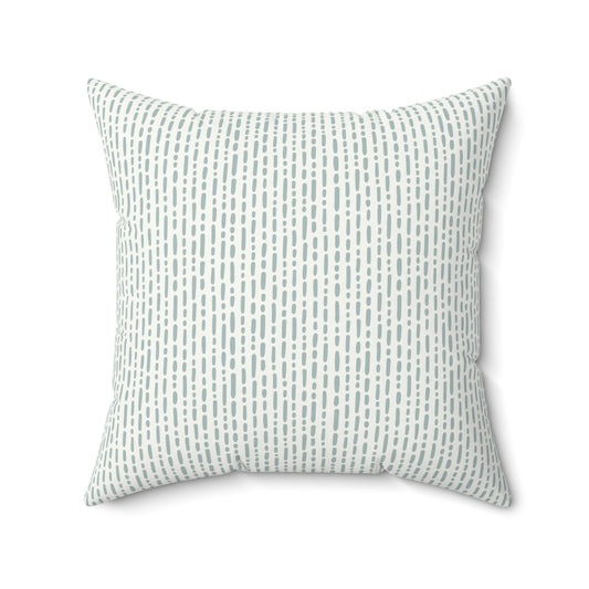 Boho Sage Pattern 6 - Faux Suede Square Pillow