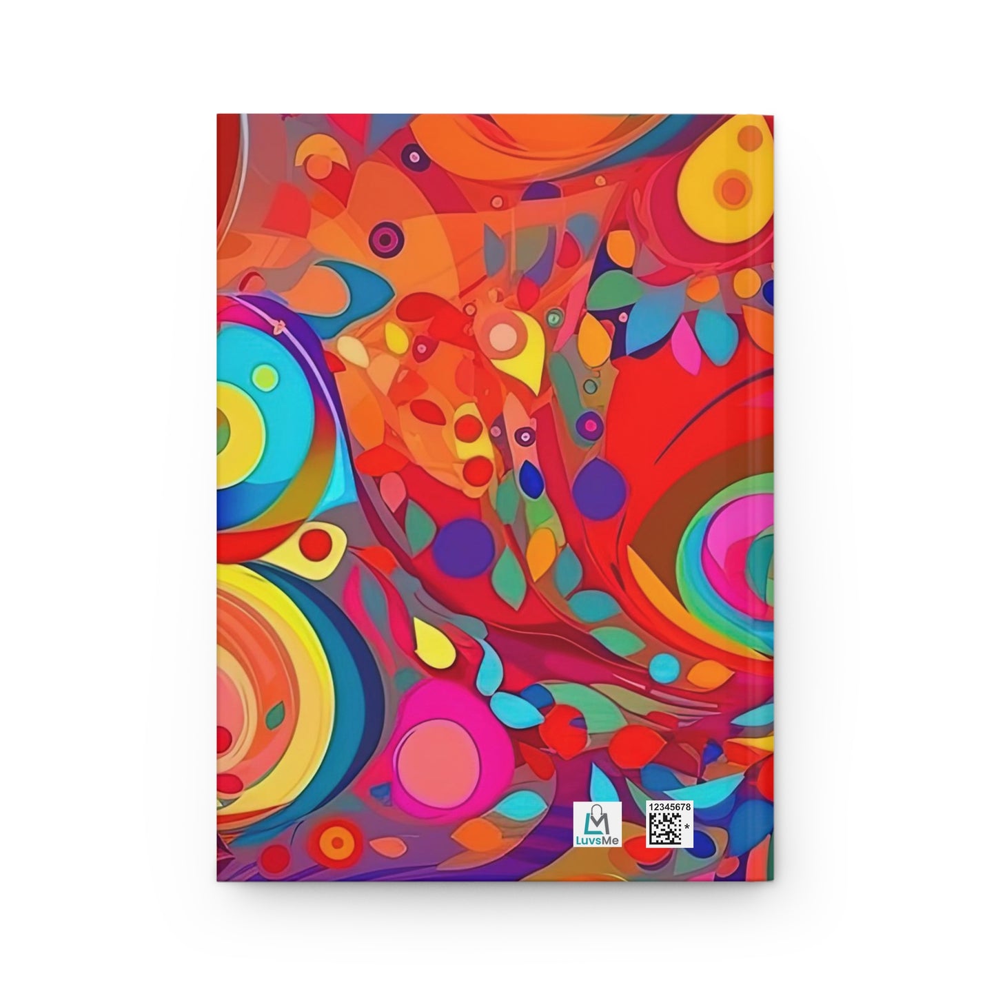 Vibrant Multicolor Abstract - Hardcover Lined Journal Matte