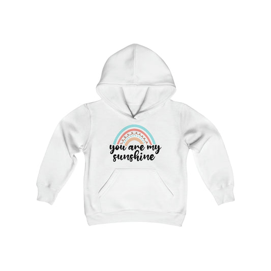 You are My Sunshine - Boho Rainbow - Youth Heavy Blend Hooded Sweatshirt