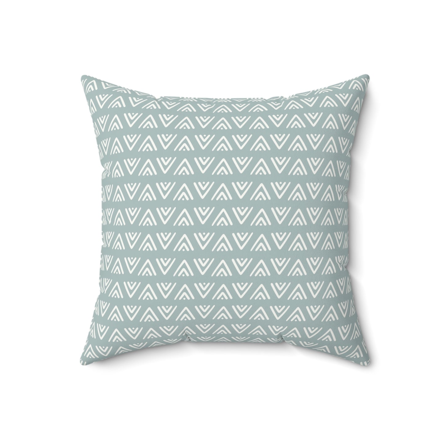 Boho Sage Pattern 7 - Faux Suede Square Pillow