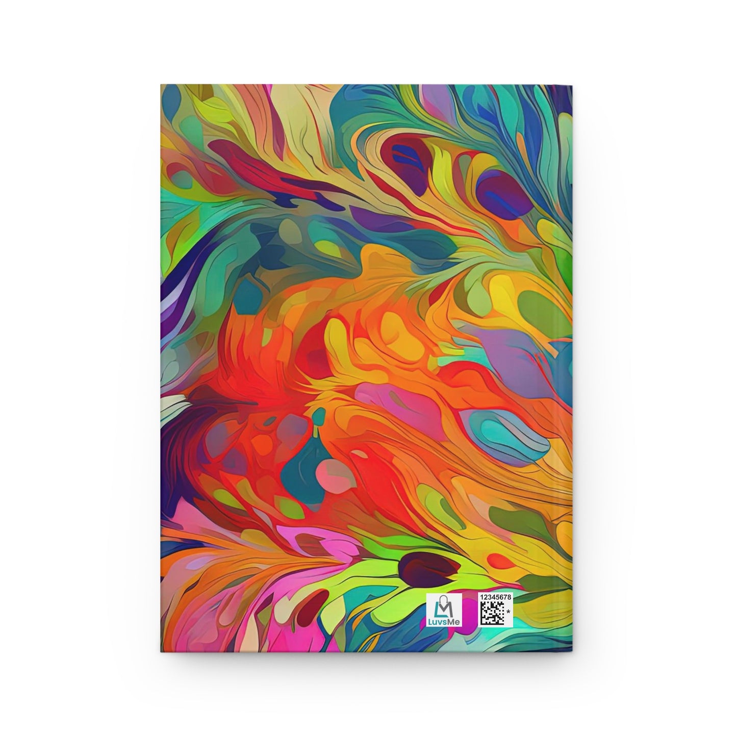 Vibrant Multicolor Abstract - Hardcover Lined Journal Matte