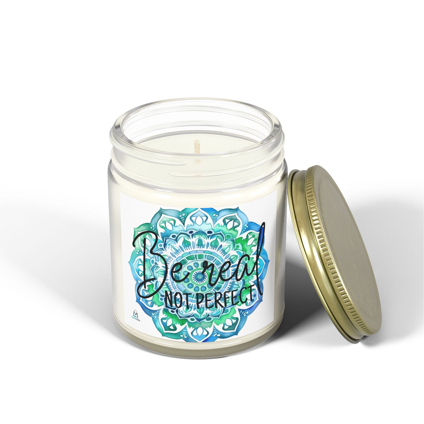 Be Real - Not Perfect - Motivational Scented Candle - Coconut Apricot Wax (4oz, 9oz)