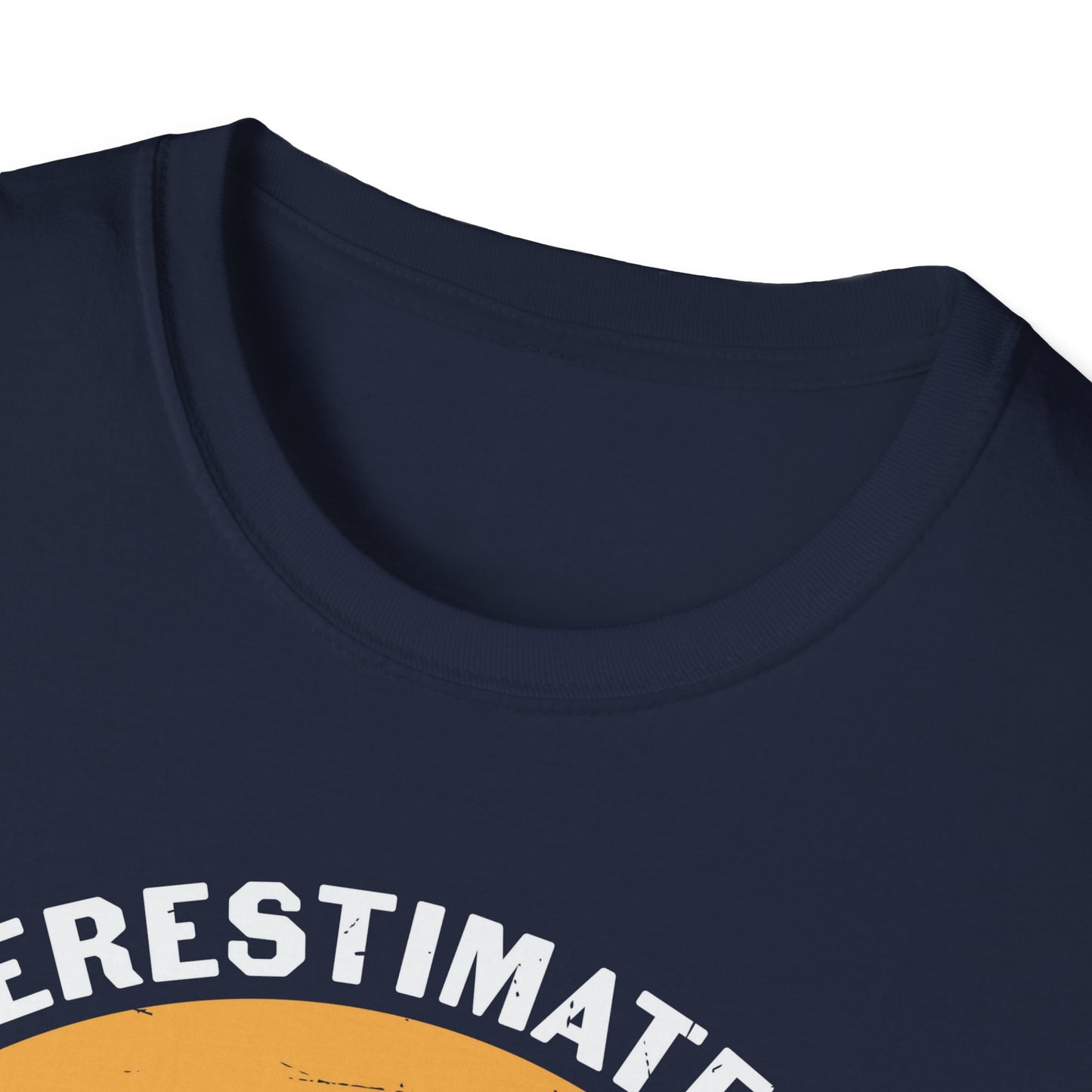 Never Underestimate an Old Man with a Guitar - Unisex Softstyle T-Shirt