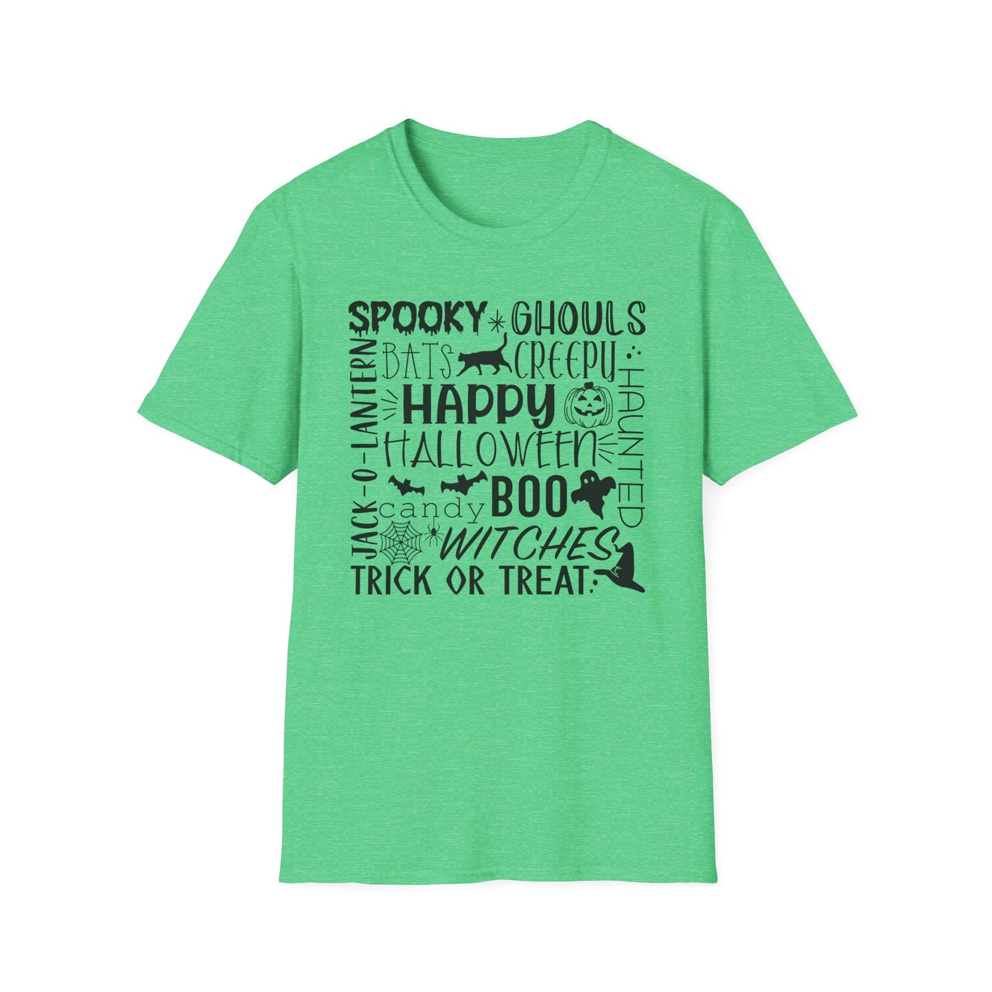 Halloween - Trick or Treat - Boo - Ghost - Pumpkin - Candy - Unisex Softstyle T-Shirt