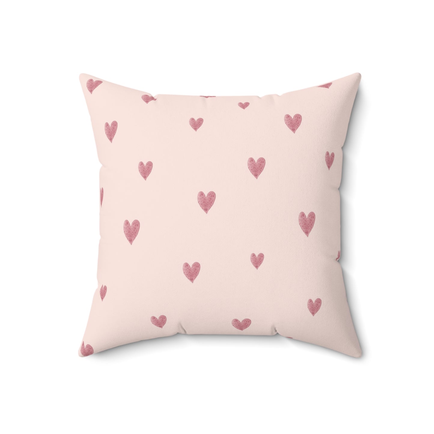 Pink Boho Rainbow Pattern 6 - Faux Suede Square Pillow