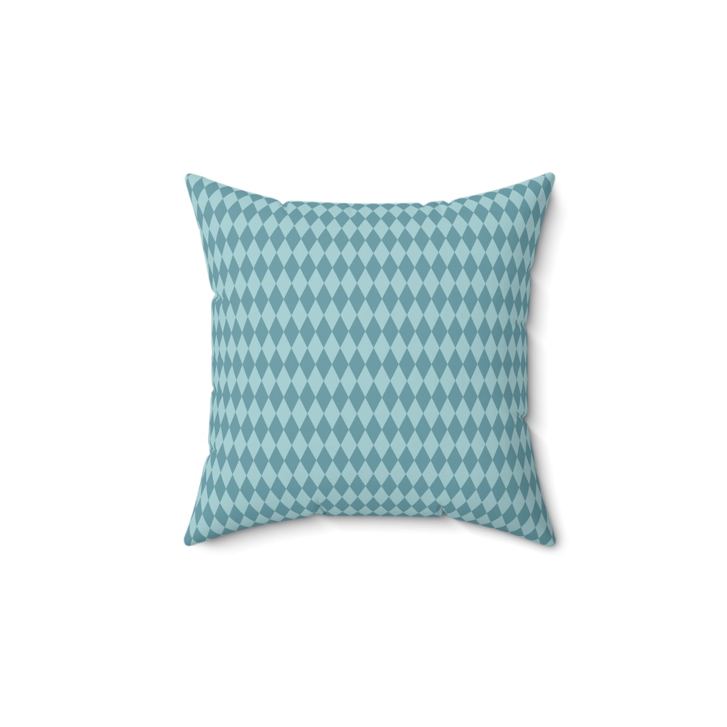 Teal Paris Pattern 18 - Faux Suede Square Pillow