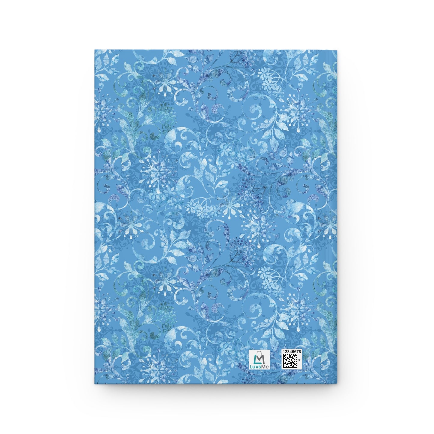 Fall Down, Get Back Up - Inspirational Quote - Beautiful Everyday Journaling  - Blue Winter Paper 1 - Hardcover Journal Matte