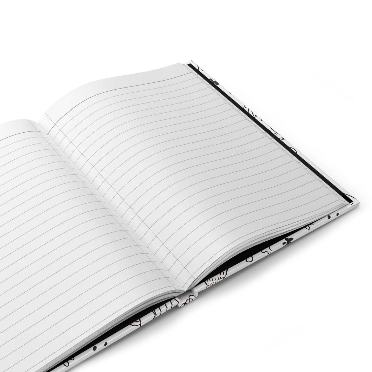 Beautiful Everyday Journaling - Black and White Doodles - Dogs - Hardcover Journal Matte