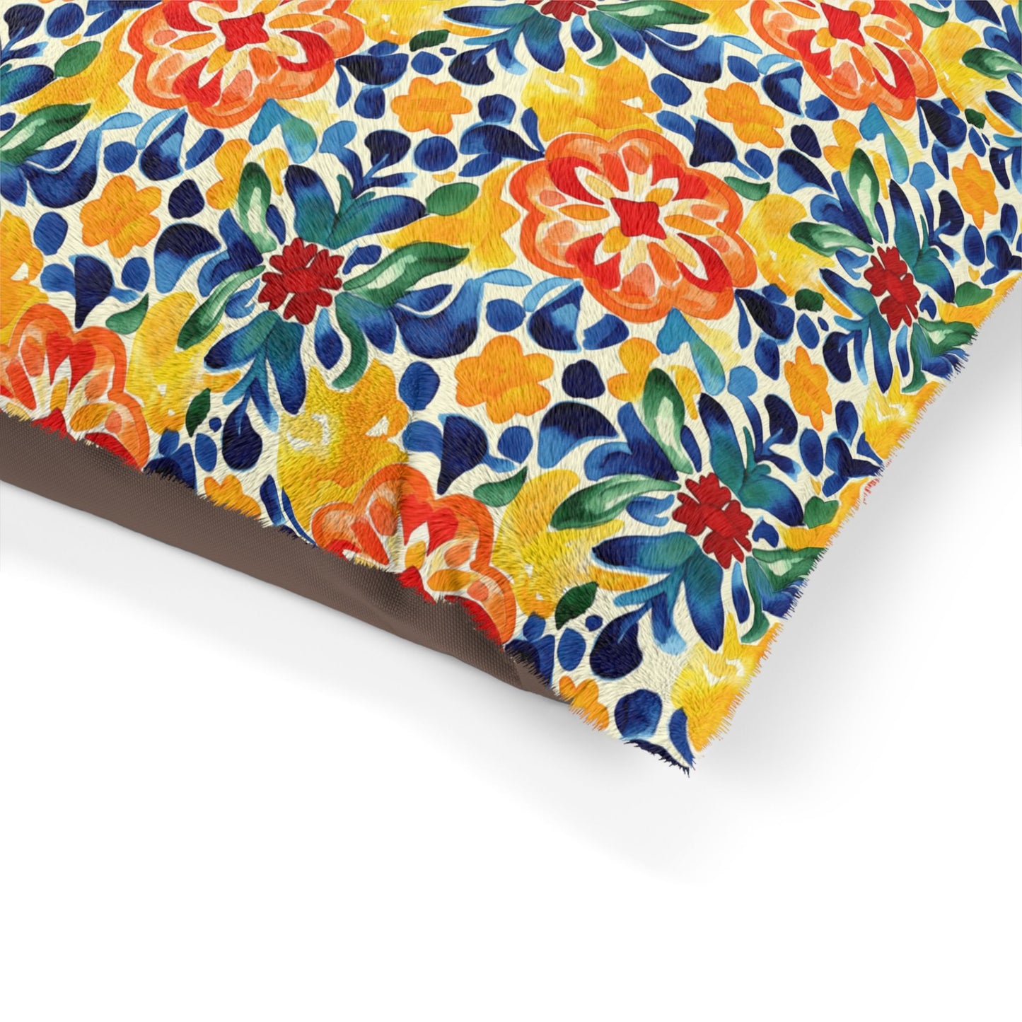Bright Colorful Floral Pet Bed - Cozy Comfort for Your Furry Friend
