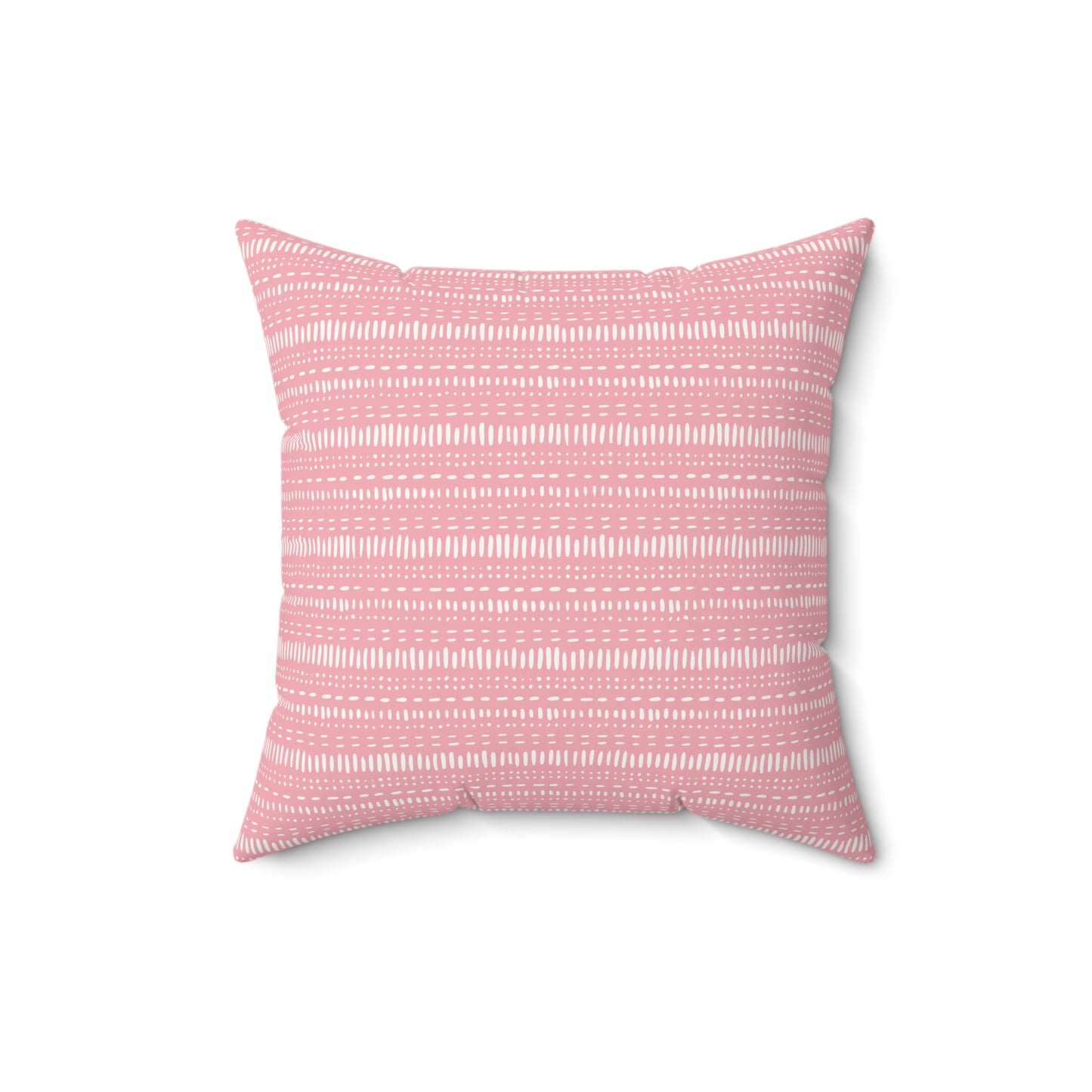 Pink Boho Pattern 8 - Faux Suede Square Pillow