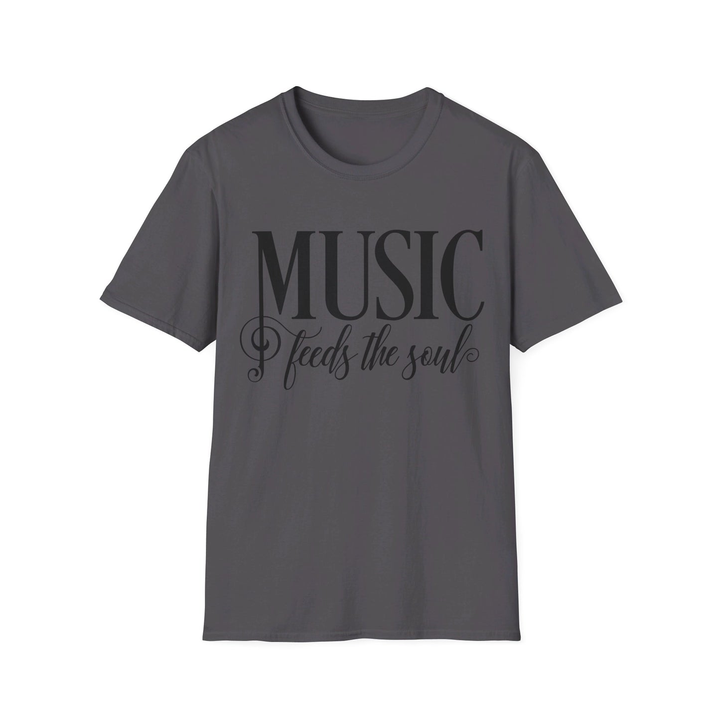 MUSIC Feeds the Soul - Unisex Softstyle T-Shirt