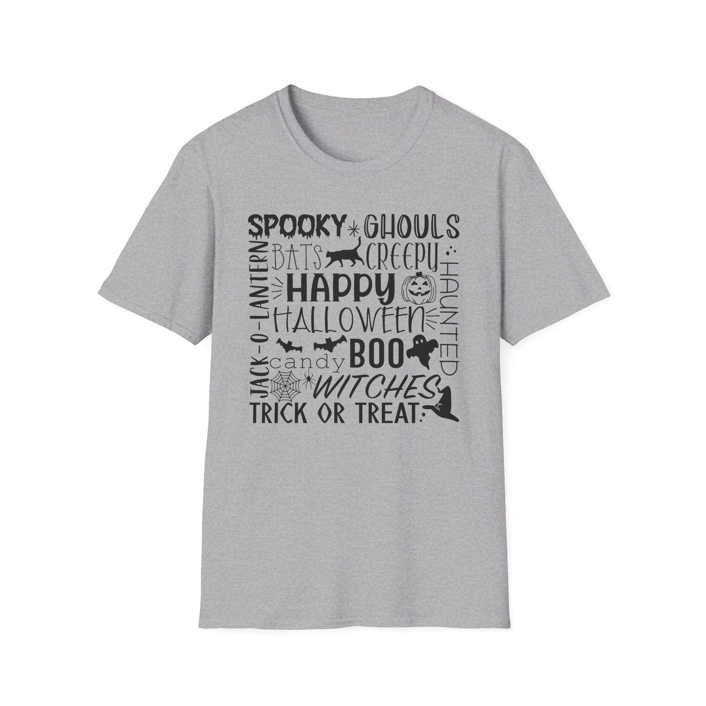 Halloween - Trick or Treat - Boo - Ghost - Pumpkin - Candy - Unisex Softstyle T-Shirt