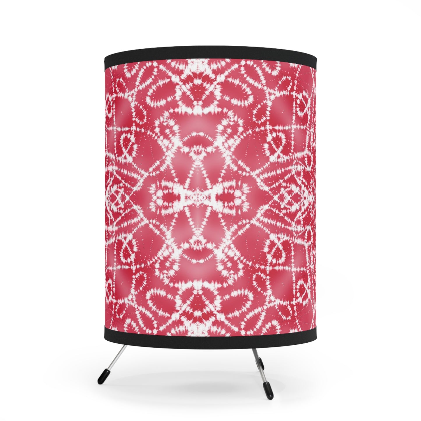 Batik - Red 2 - Tripod Lamp with High-Res Printed Shade, US\CA plug