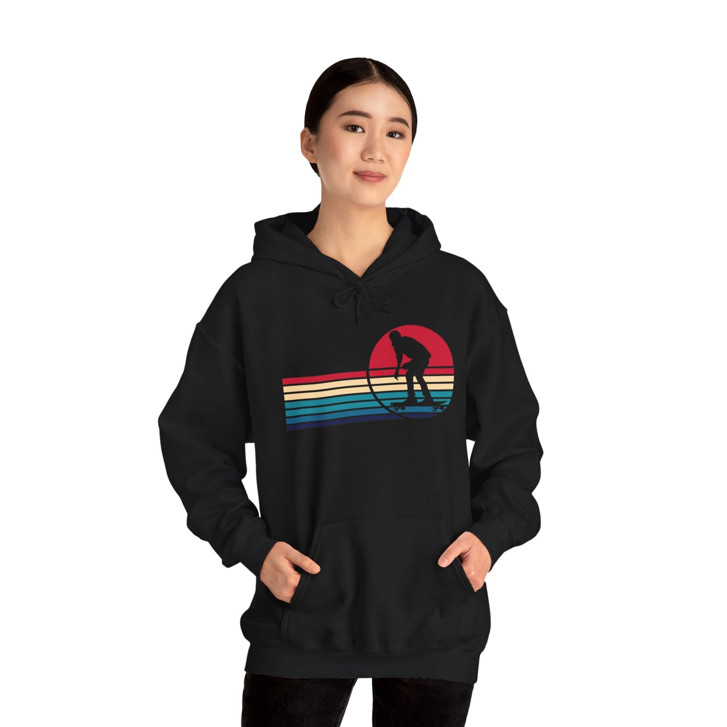 Unisex Heavy Blend Hooded Sweatshirt - Skateboarding Vintage