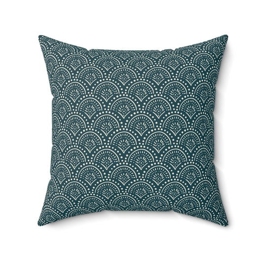 Boho Vibes Pattern 9 - Faux Suede Square Pillow