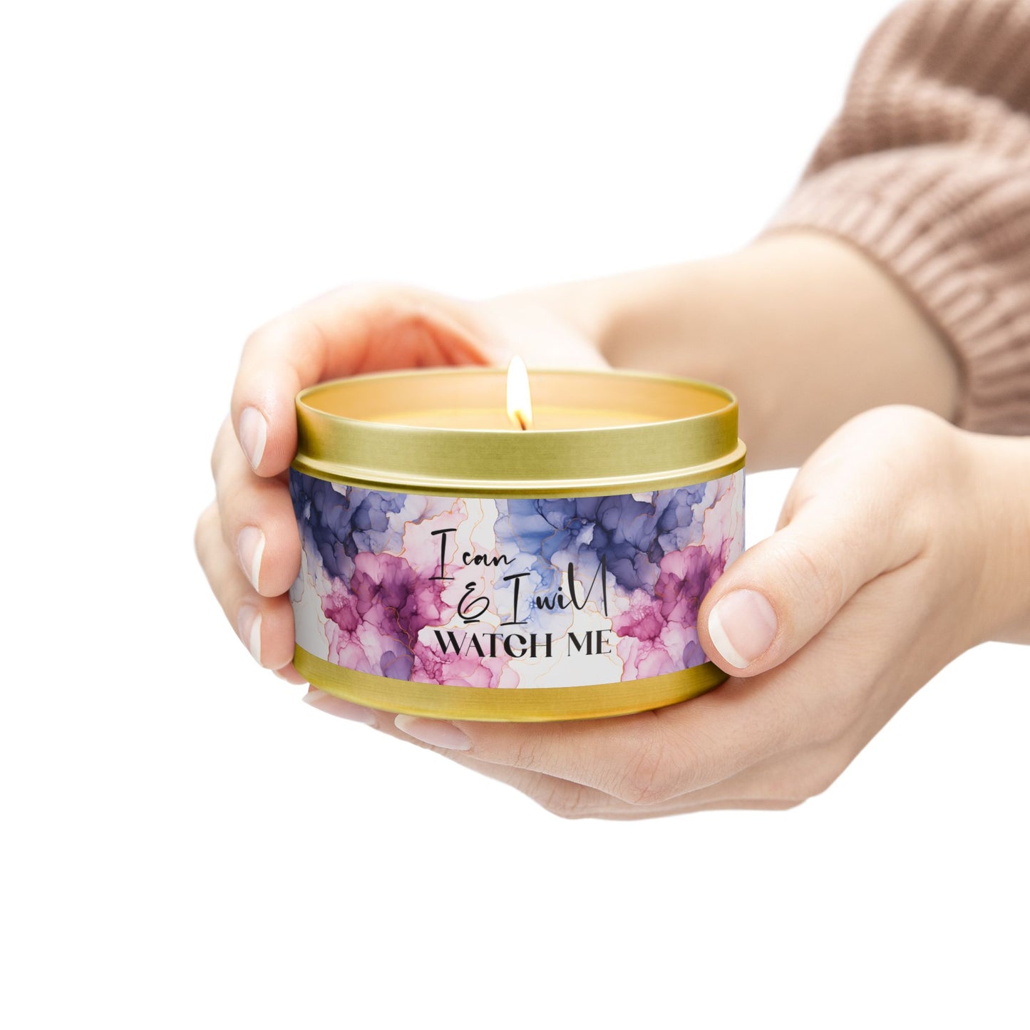I Can and I Will, Watch Me - Inspirational - Mindfulness & Self-Care - Scented Tin Candle