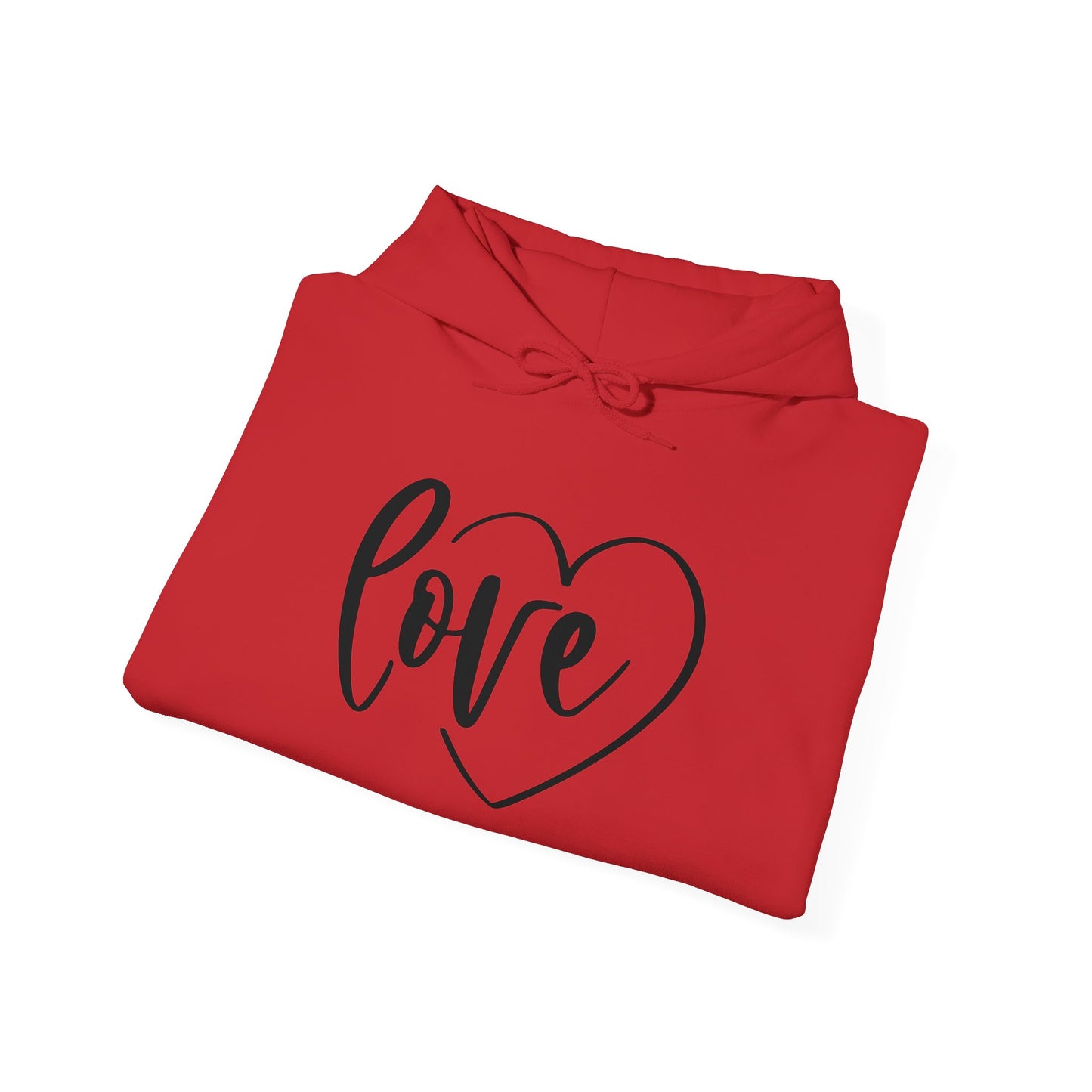 Unisex Heavy Blend Hooded Sweatshirt - Love Heart
