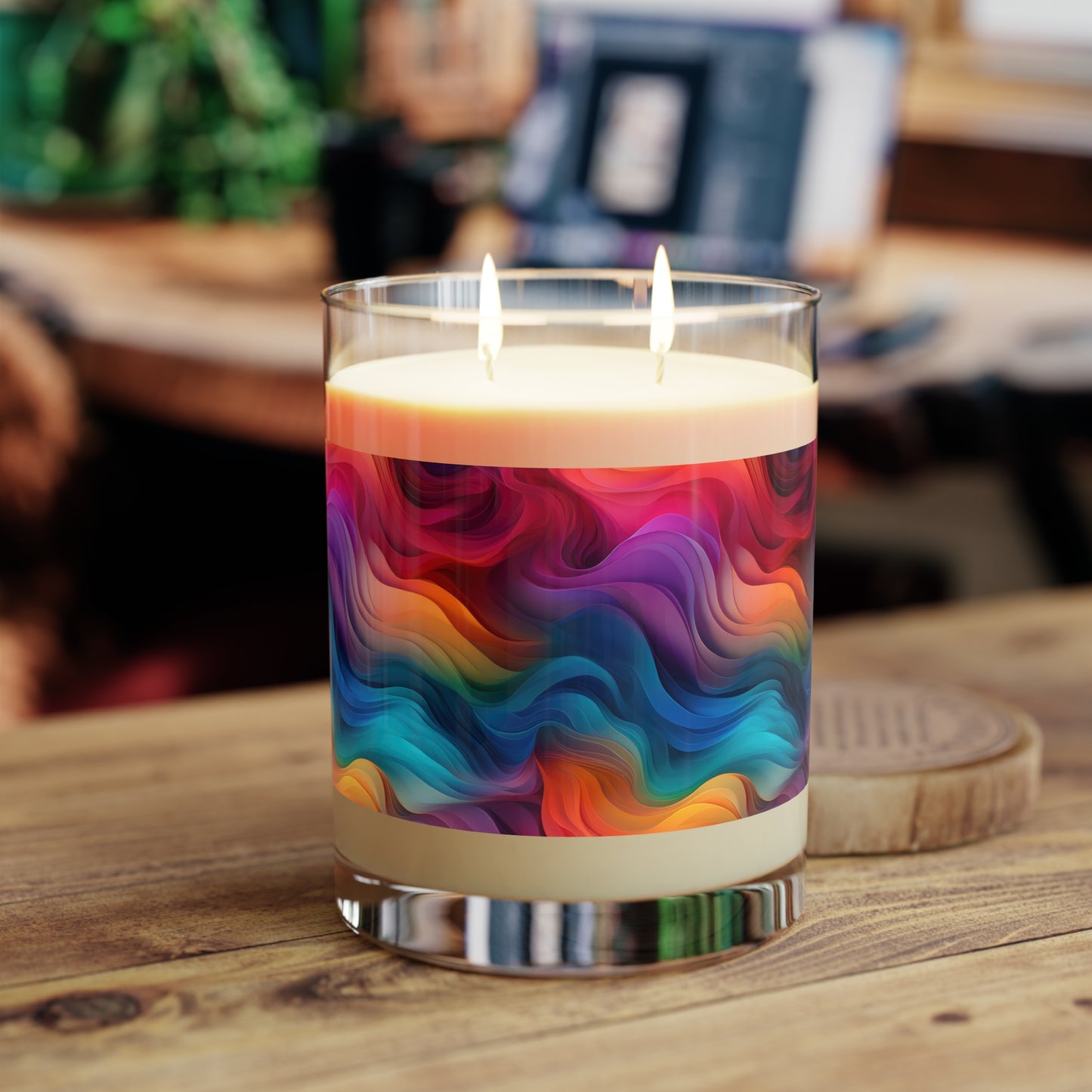 Wavy Rainbow - Scented Candle - 11oz