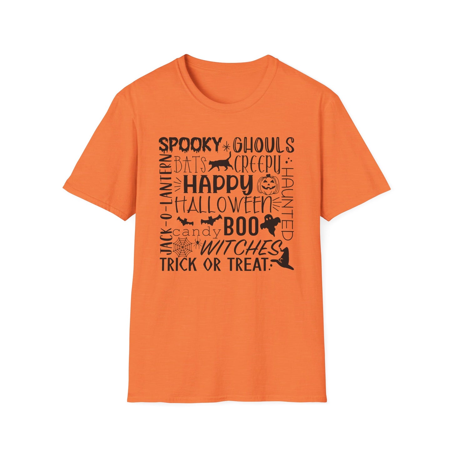 Halloween - Trick or Treat - Boo - Ghost - Pumpkin - Candy - Unisex Softstyle T-Shirt