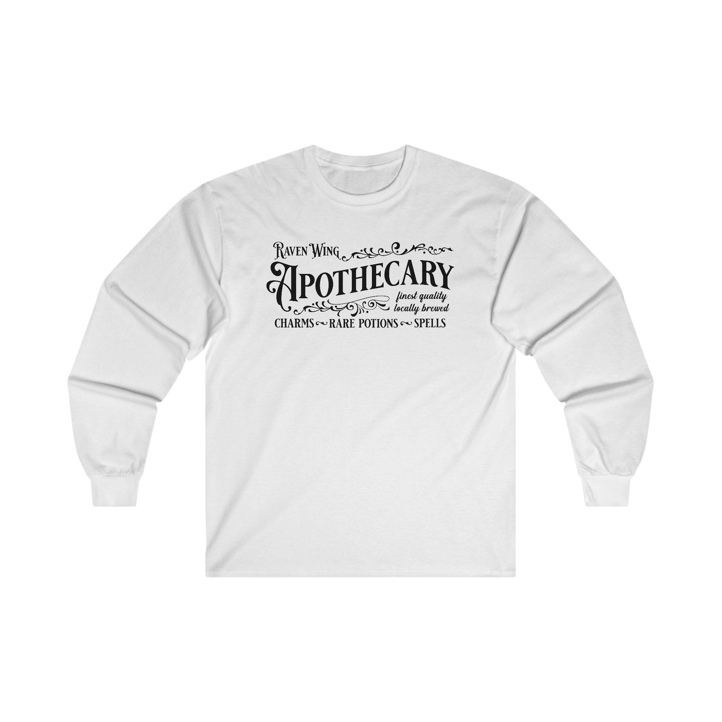 Halloween - Raven Wing - Apothecary - Potions - Spells - Charms - Ultra Cotton Long Sleeve Tee