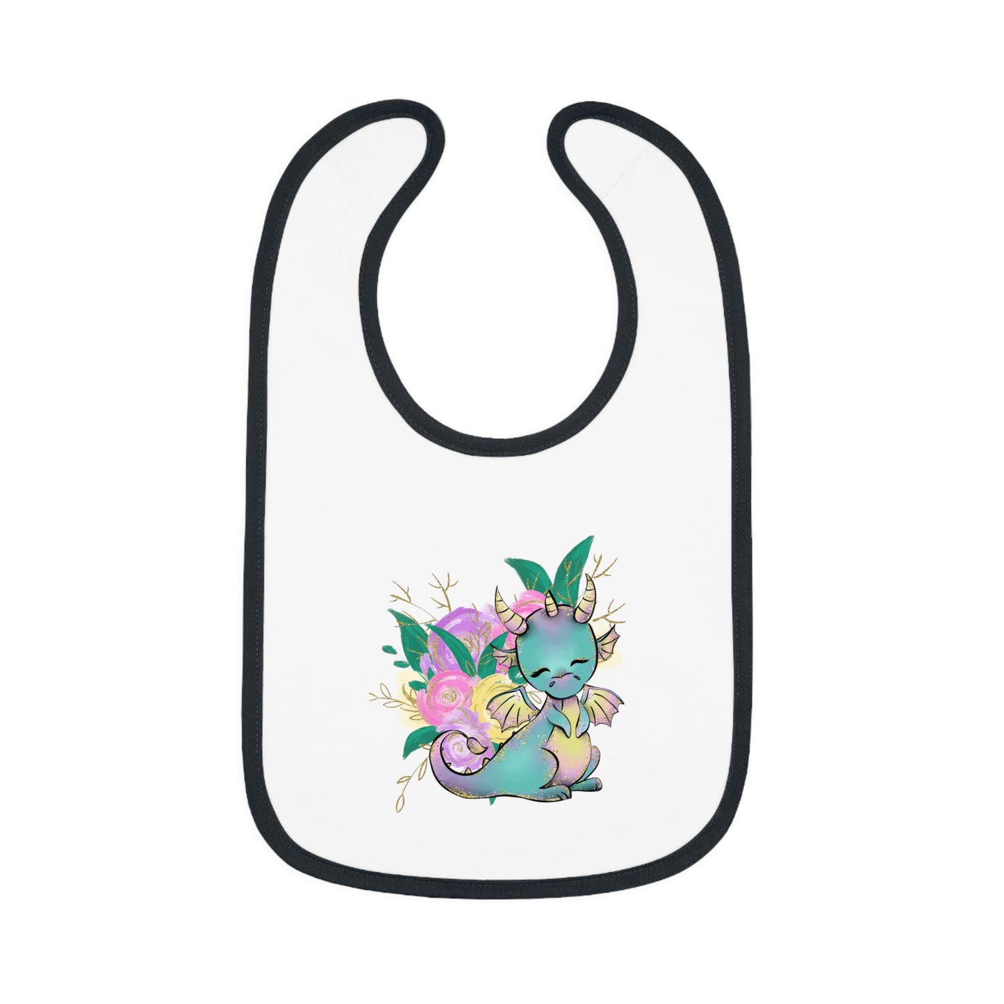 Dragons - Baby Contrast Trim Jersey Bib