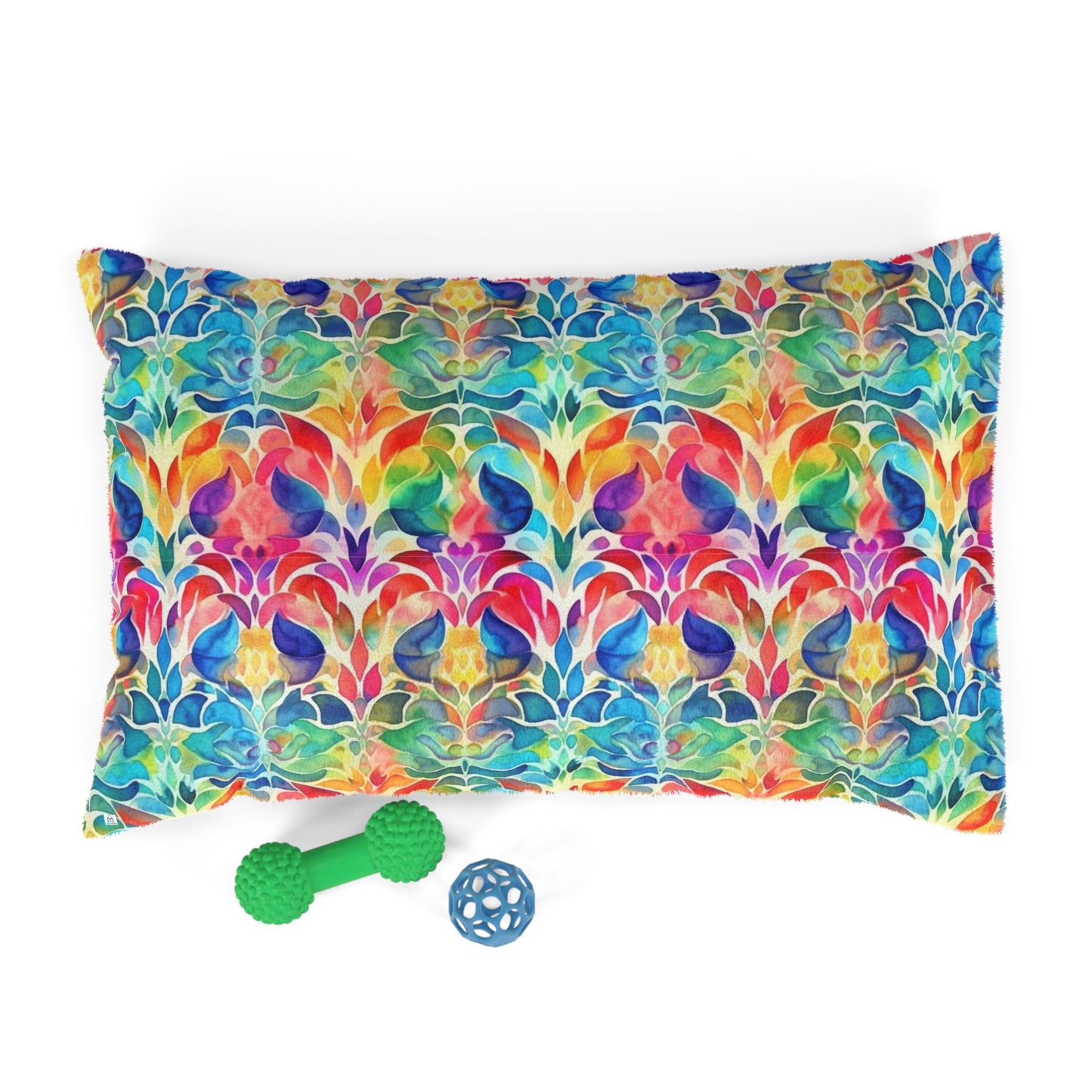 Vibrant Watercolor Pet Bed - Cozy Comfort for Your Furry Friend
