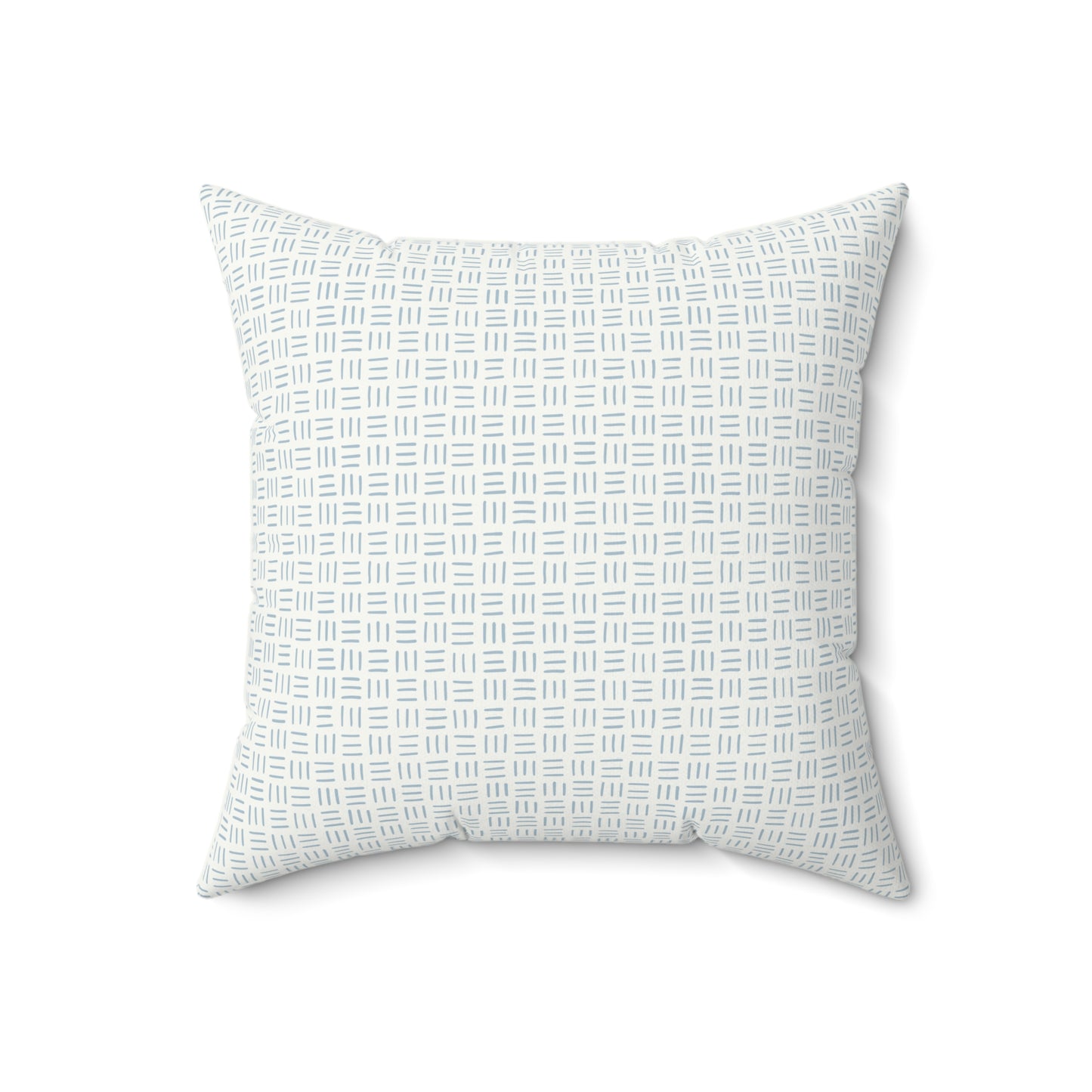 Light Blue Boho Pattern 3 - Faux Suede Square Pillow