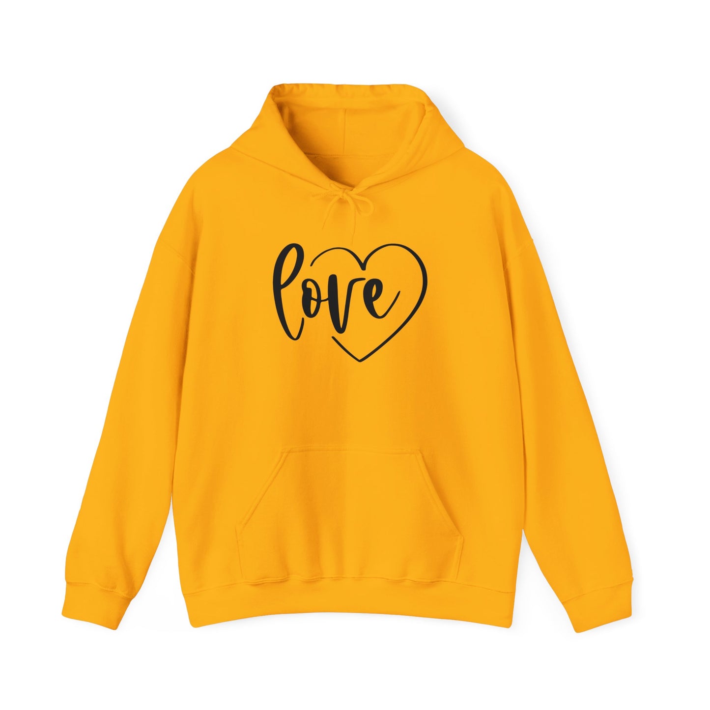 Unisex Heavy Blend Hooded Sweatshirt - Love Heart