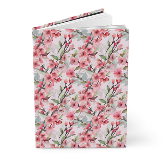 Cherry Blossoms - Pink - Hardcover Journal Matte